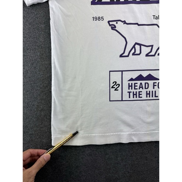 Scotch & Soda Mens White Graphic T Shirt Size Large AMS 22 Head For The Hills SS - Picture 8 of 16